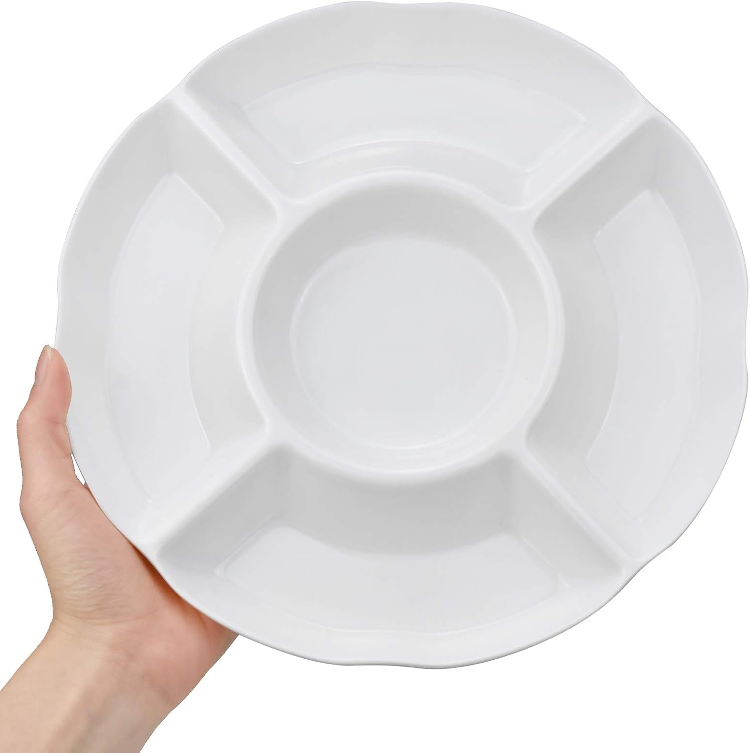 Bandeja de Melamina con Divisiones 30cm BG-8061-12W Selecto