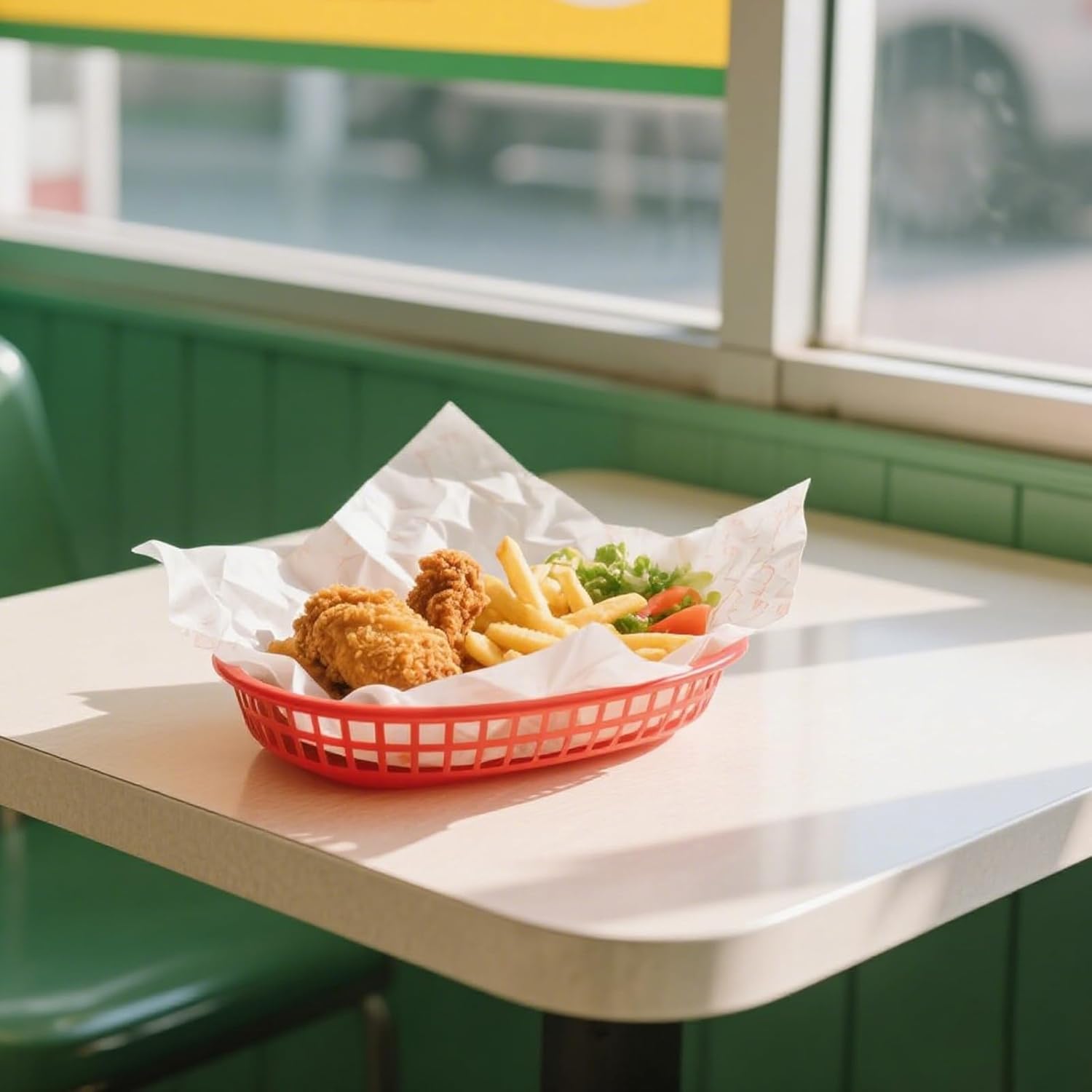 Cesta Ovalada Plástica Rojo 4x27.5x17.5cm HVB811