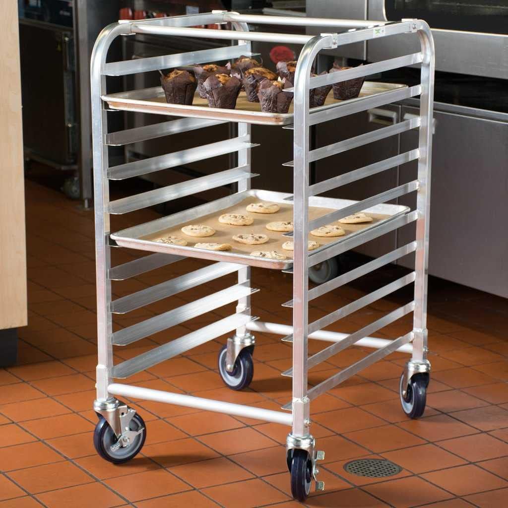 Carrito de Panadería 10 Niveles en Acero Inoxidable para Bandejas de 60x40cm 110102C Selecto