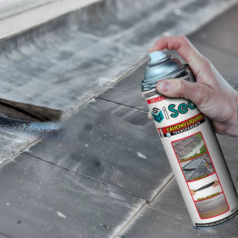 Iseal Transparente Sellador Flexible En Spray 500Ml. Permanece Flexible En El Tiempo. H-076C CARBONE