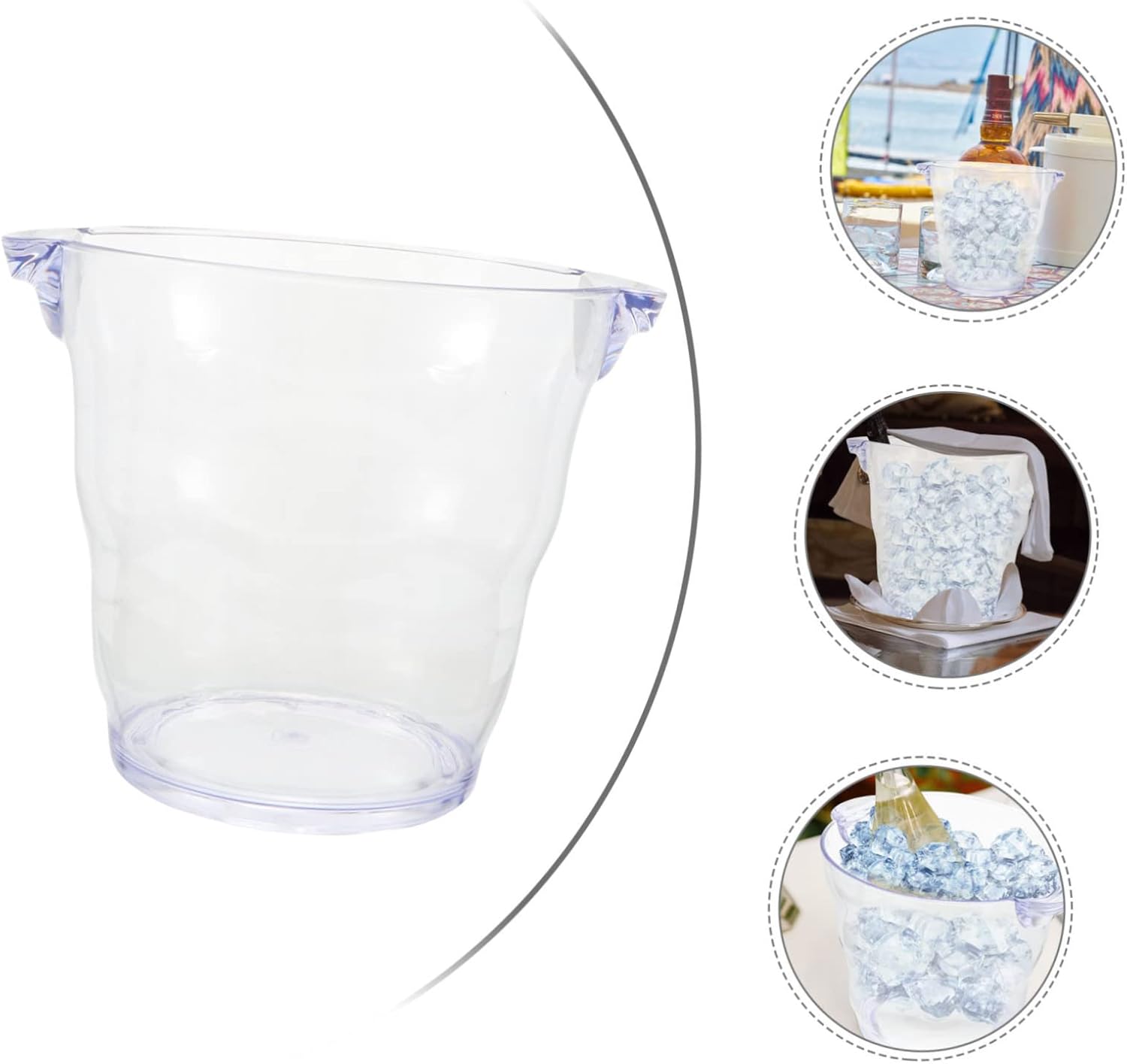 Cubeta de Hielo Plástico 15cm 021-12768