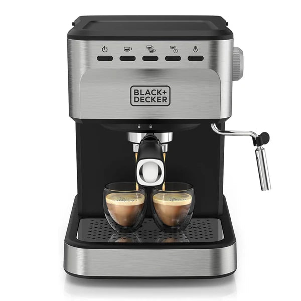 Cafetera Espresso y Capsula Nespresso 1.5L 20 Bares Black and Decker EM0312-0SDLA BLACK + DECKER