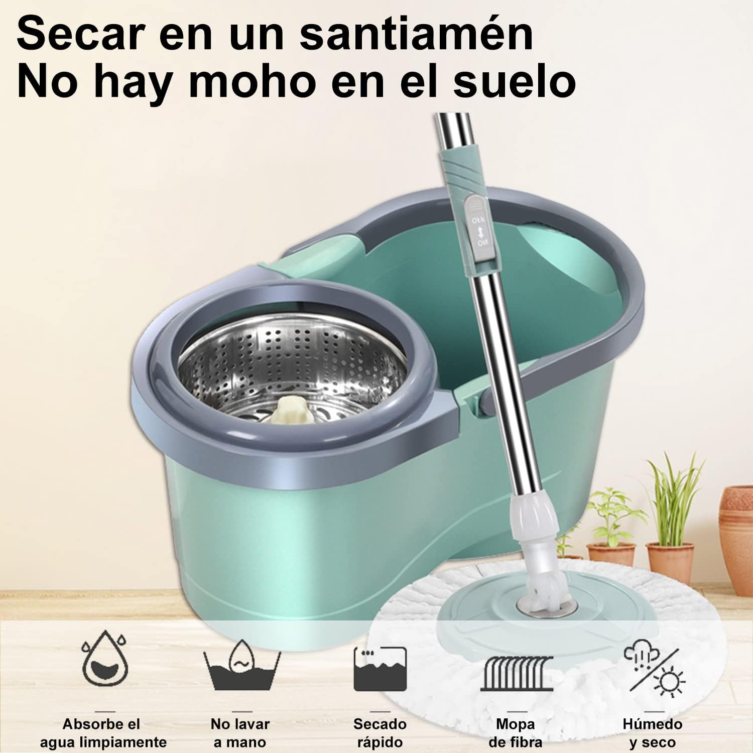 Trapeador Giratorio 360° con Tina 34845-1 Selecto