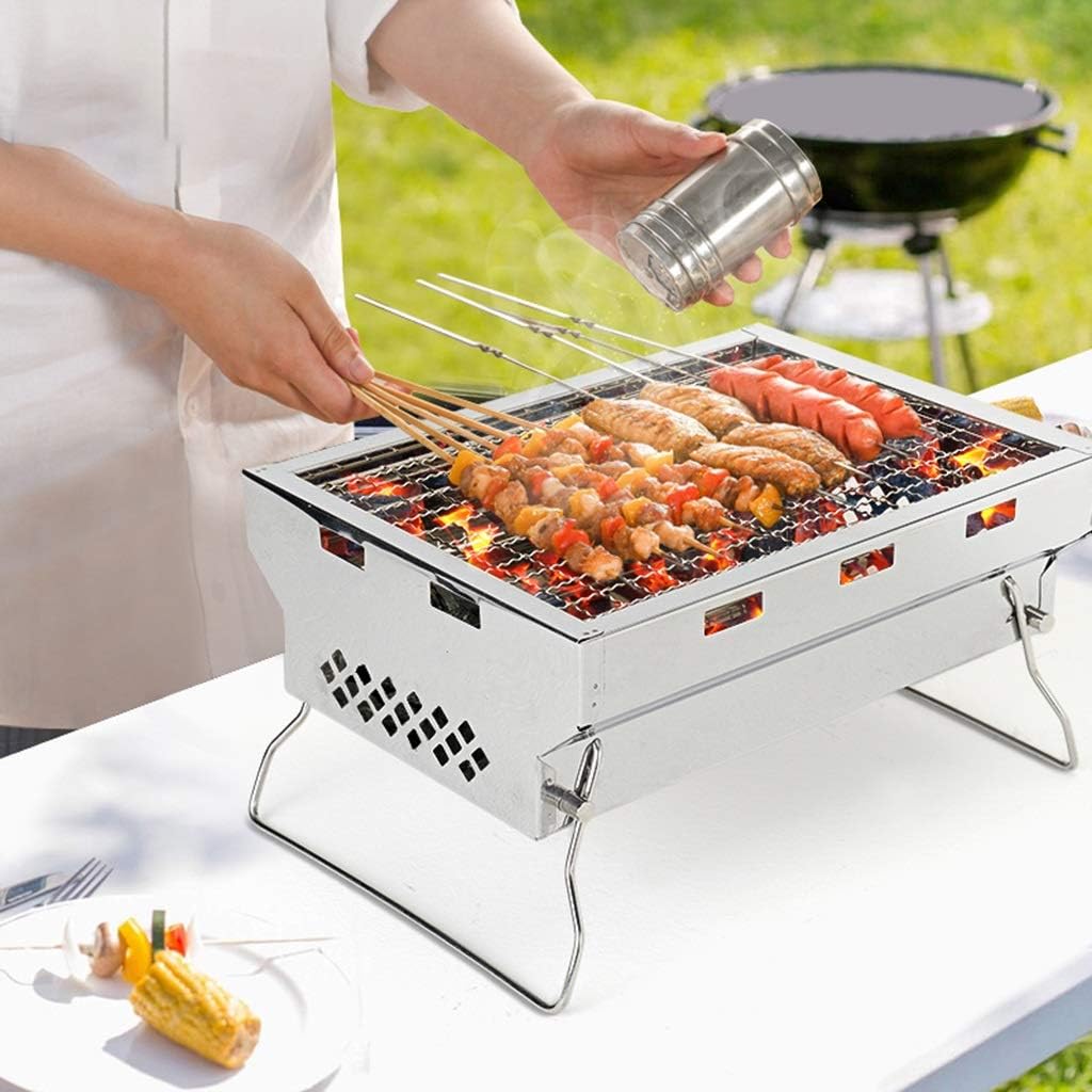 Asador Portátil a Carbón de Acero BP-2083 Barbacoa. BBQ. Parrilla. Selecto