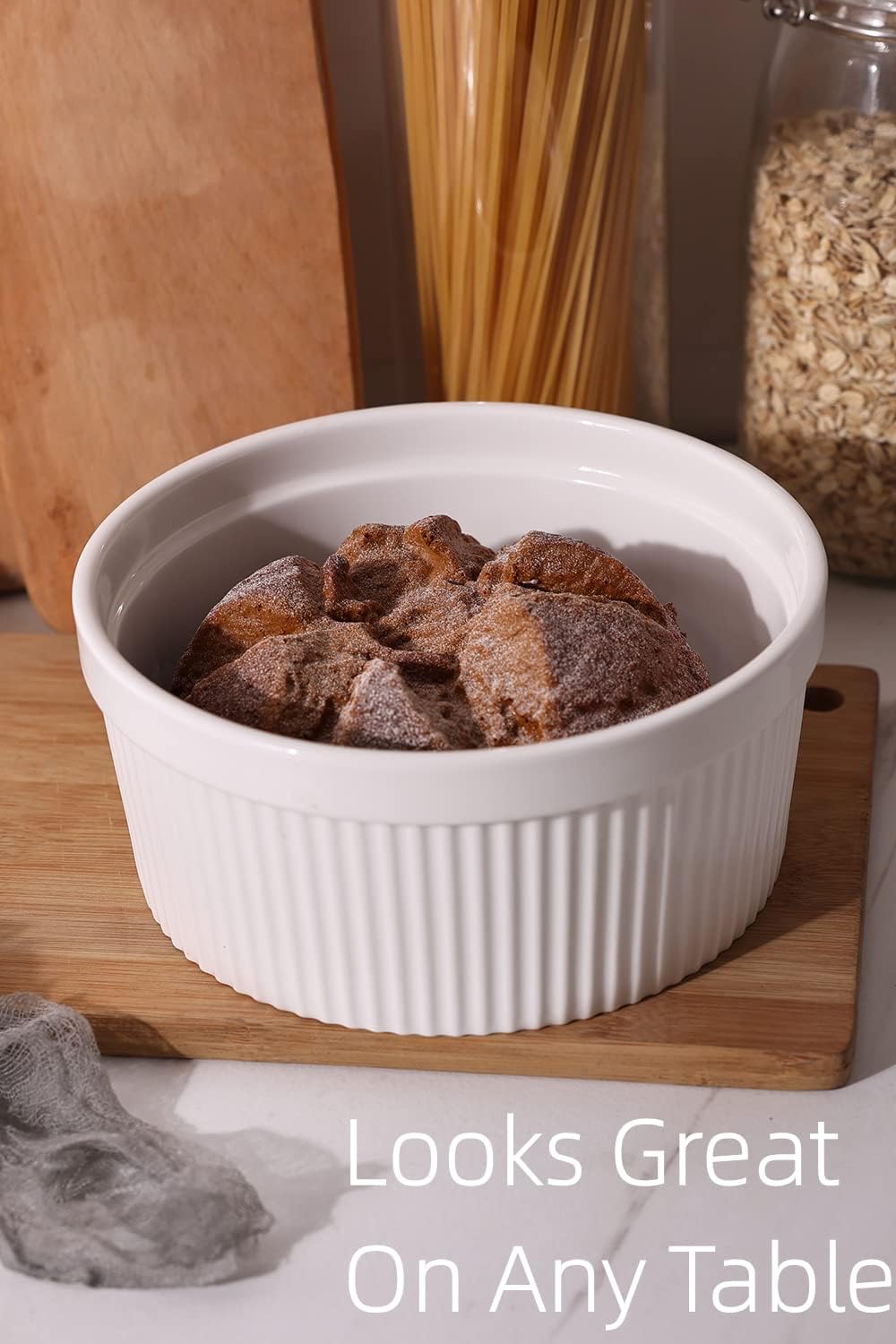 Ramekins de Porcelana de 10cm Blanco DX0612 Selecto