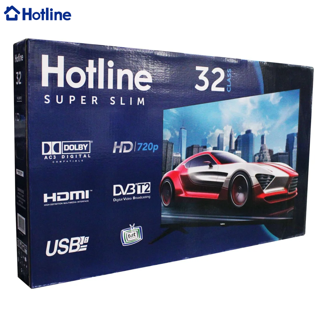 Smart Tv 32" HD Super Slim Hotline HL32S4T2-SM Televisores. Televisor. Hotline