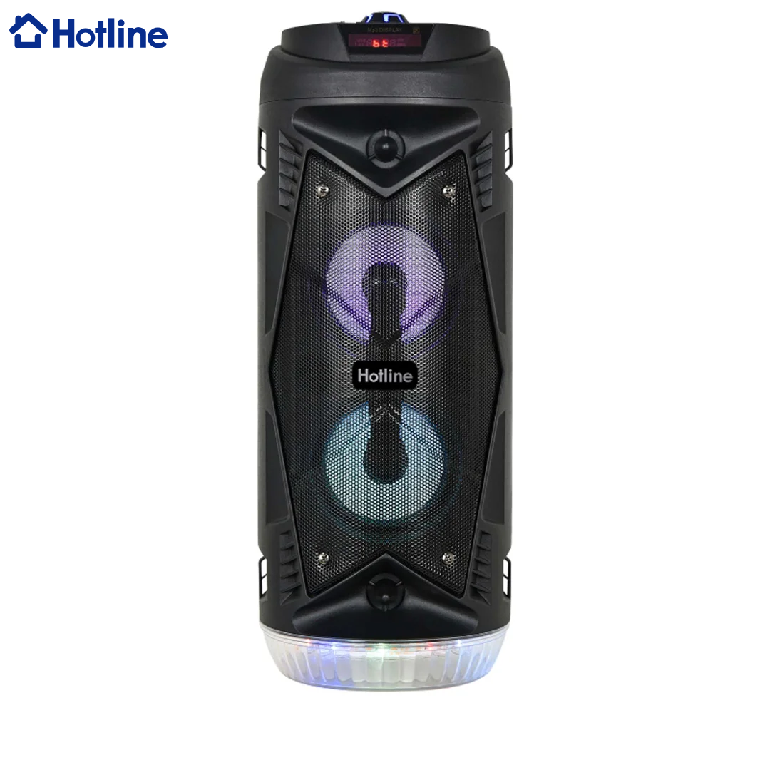 Bocina con Bluetooth y Micrófono con Control Remoto 10W 2x4" Hotline HLBS4213