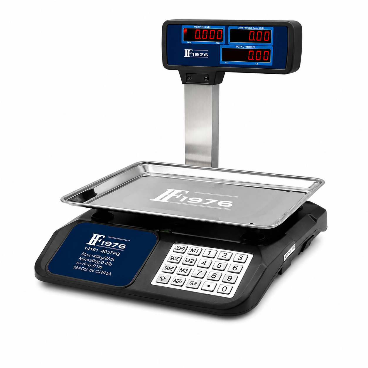 (LLEGANDO 26 DE SEPT) Balanza Bascula Pesa Digital con Pantalla LED 40kg con Calculadora de Precio Recargable 14191-4057FG