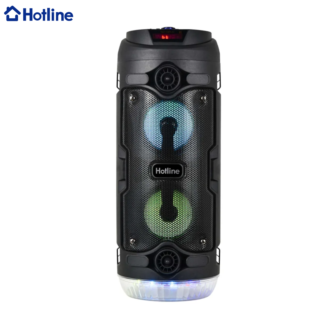 Bocina con Bluetooth y Micrófono con Control Remoto 10W 2x4" Hotline HLBS4210 Hotline