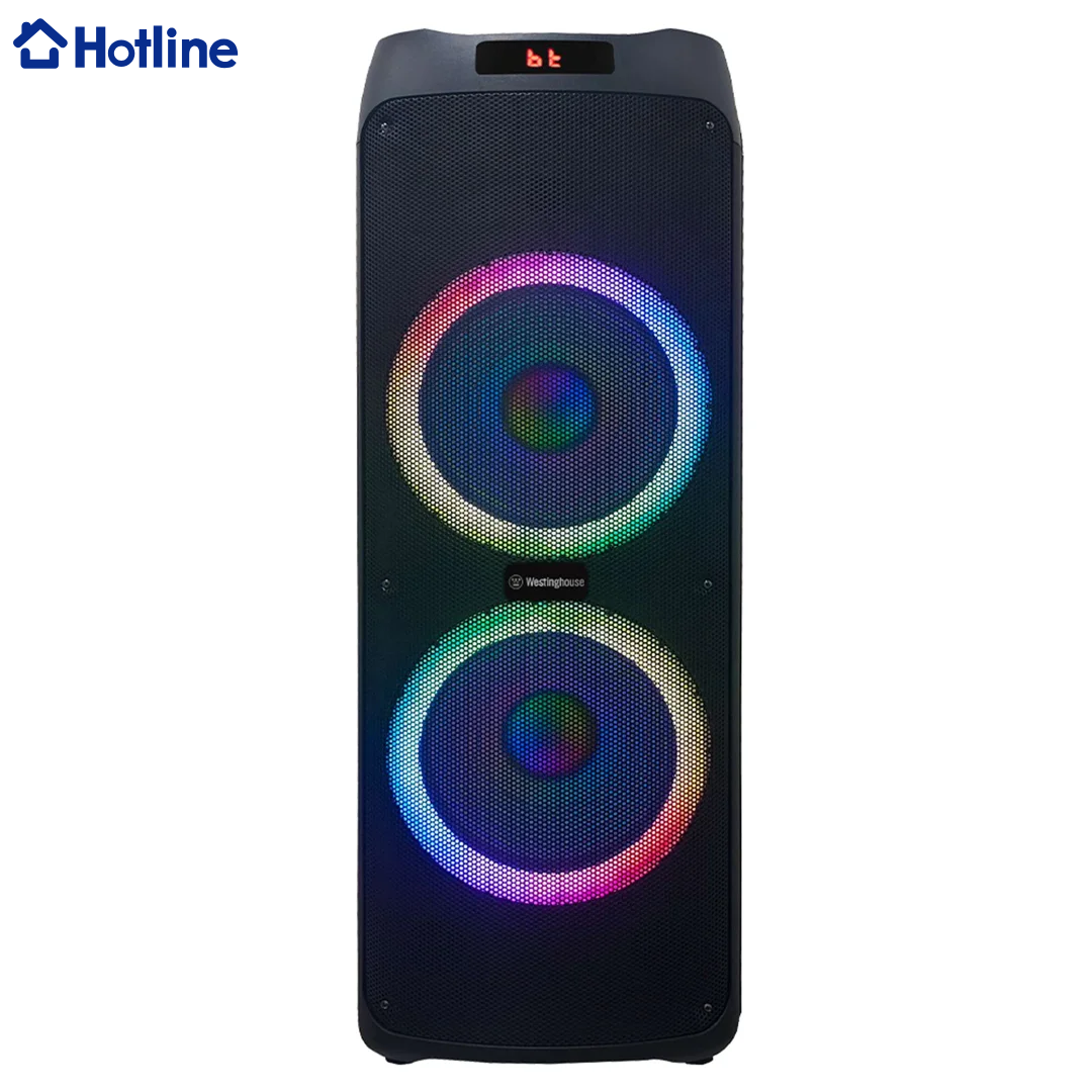 Bocina con Bluetooth y Micrófono con Control Remoto 2x12" 120W Hotline HLBS12120