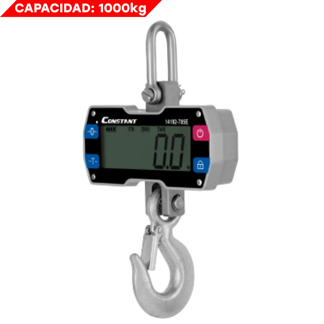 Balanza Digital Tipo Grua 1000kg 14192-705E Báscula. Pesa.