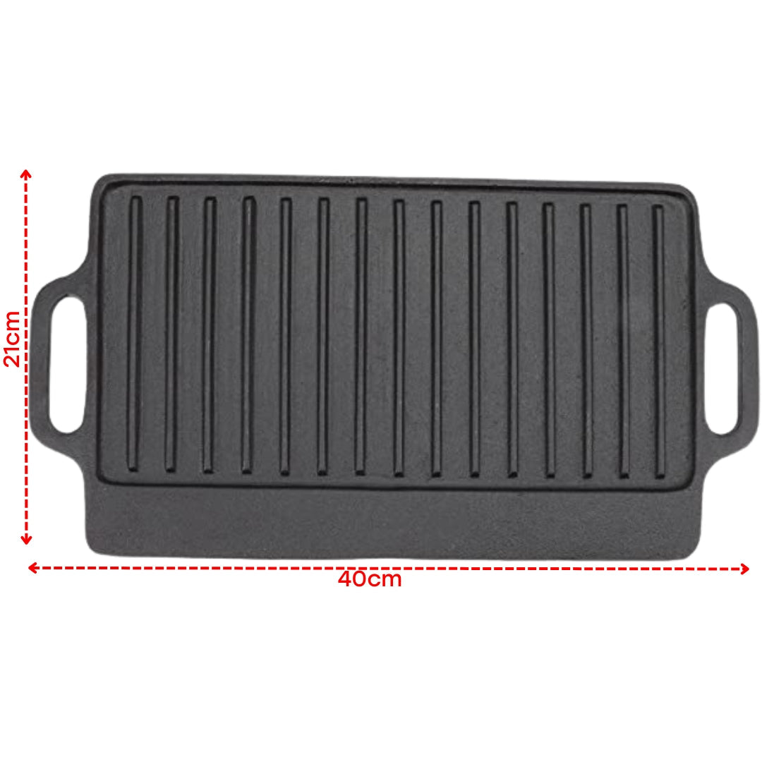 Parrilla Reversible de Hierro Fundido Lotus LHC-TV03 Grill. Carne. LOTUS