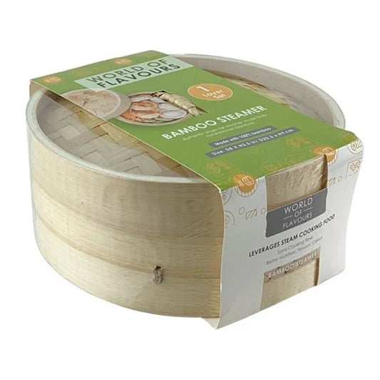 Vaporera de Bambú para Dim Sum y Cocina al Vapor – Disponible en 20cm 739-2305610 y 25cm 739-2305611