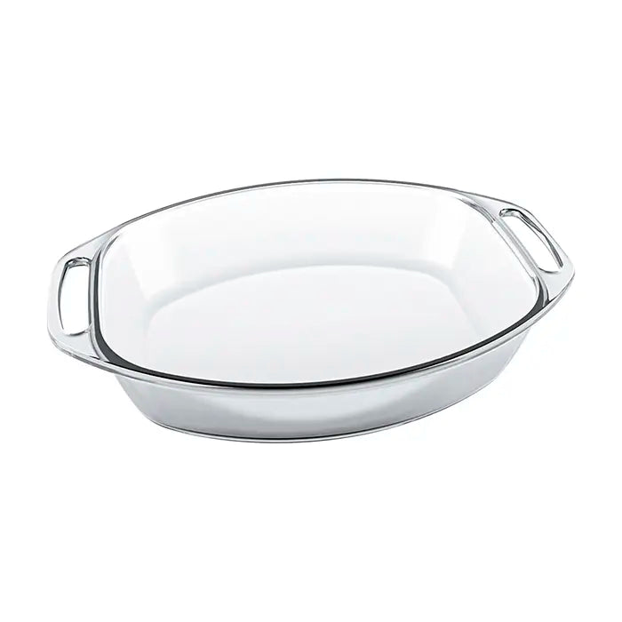 Bandeja de Vidrio Ovalado 3.2L 24.2x35.8cm Marinex 66630200978421 Marinex
