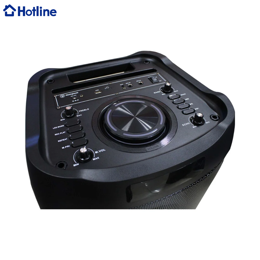 Bocina con Bluetooth y Micrófono con Control Remoto 2x12" 120W Hotline HLBS12120 Hotline