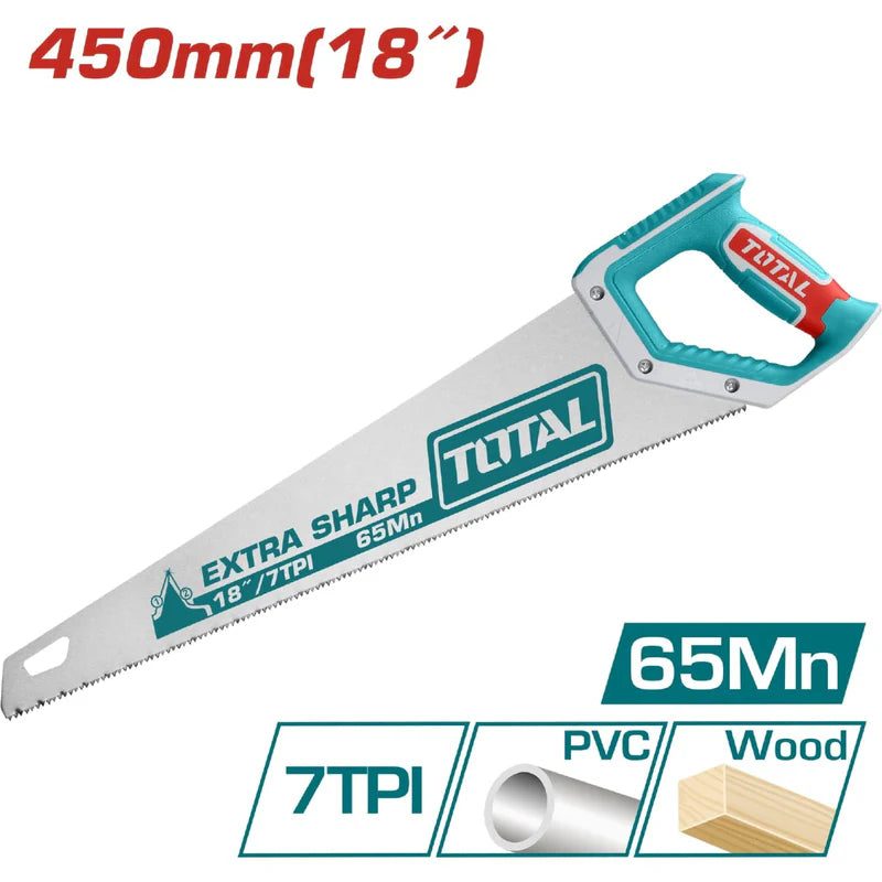 Serrucho De Mano De 18 ''/ 450 Mm Total THT55450 TOTAL