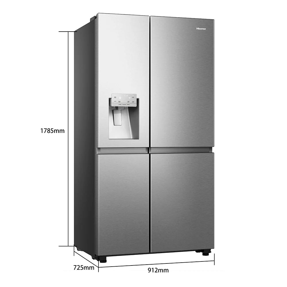 Refrigeradora Side by Side 22.9p3 con Dispensador de Agua y Hielo Inverter Hisense RS223SV5A HISENSE