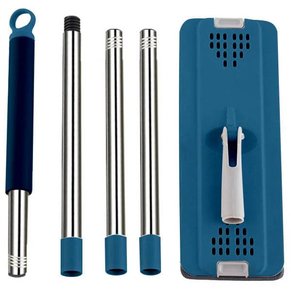 Trapeador Mop Plano De Microfibra Con Cubo Exprimidor AN23 CARBONE