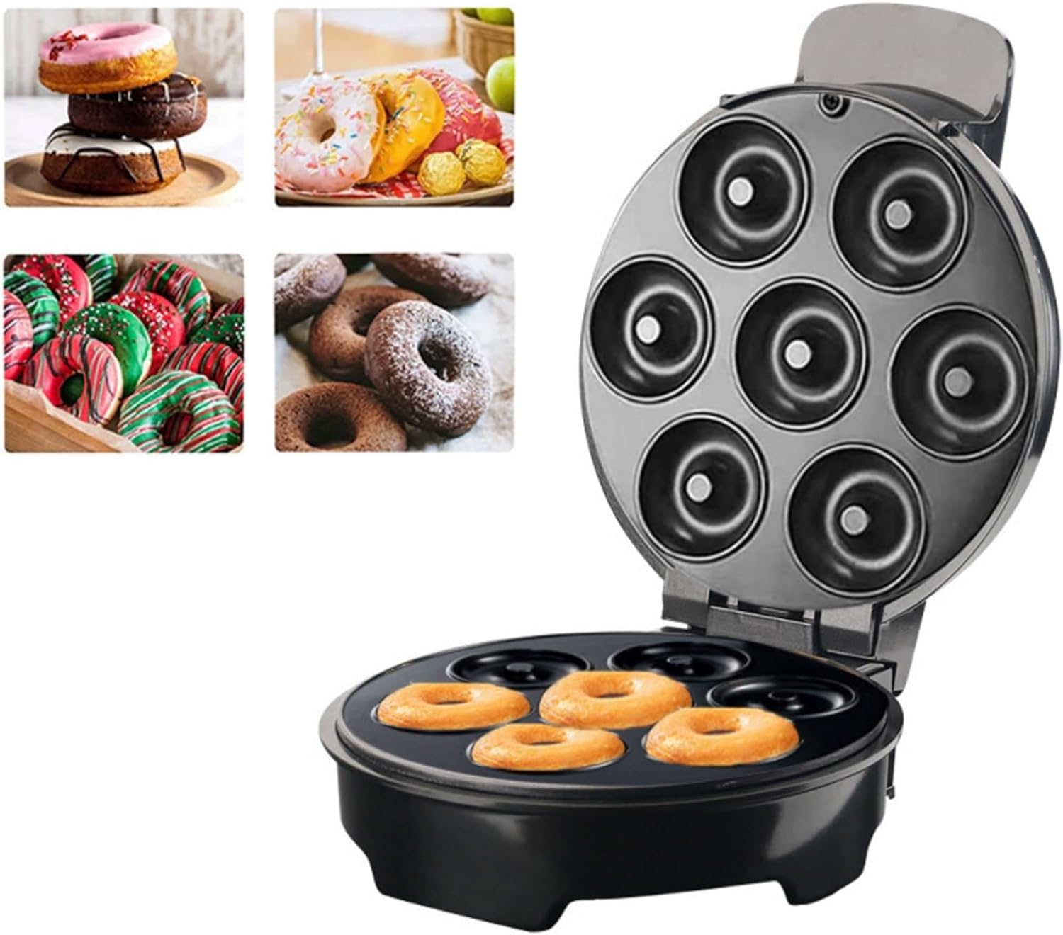 Máquina de Mini Donas Eléctrica 7 Moldes IU-D07