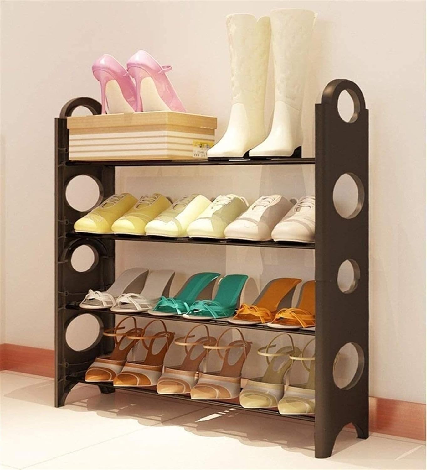 Zapatero de 4 Niveles 65x20x63cm TDY-319 Selecto