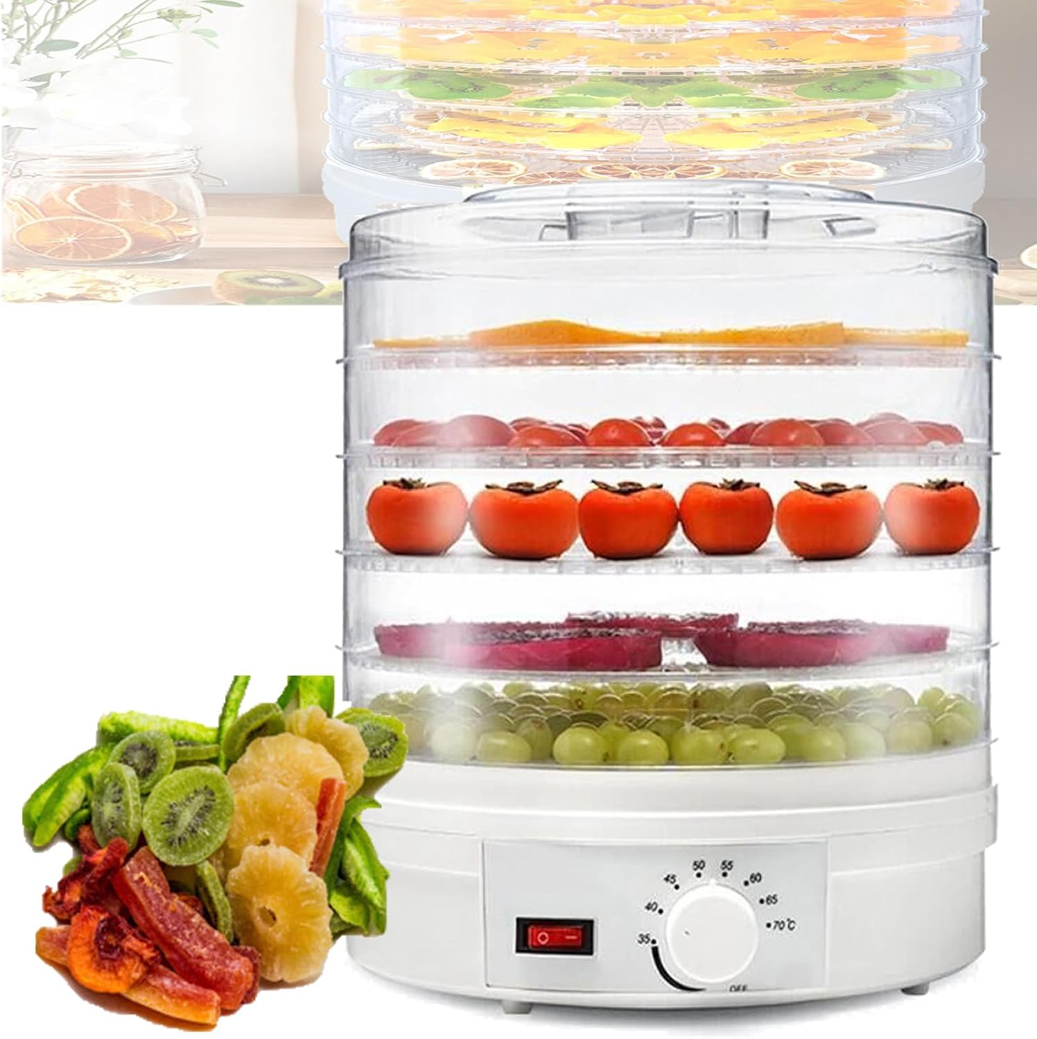 Máquina Deshidratadora de Alimentos Eléctrica de 5 Niveles SMX-01 Selecto