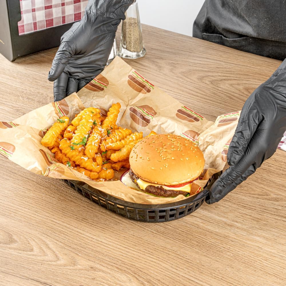 Cesta Ovalada Plástica Negra 4x27.5x17.5cm HVB810