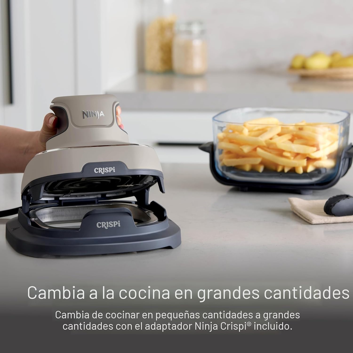 Freidora de Aire Crispi Pro 4 en 1 Portátil Ninja Stone FN101ST NINJA
