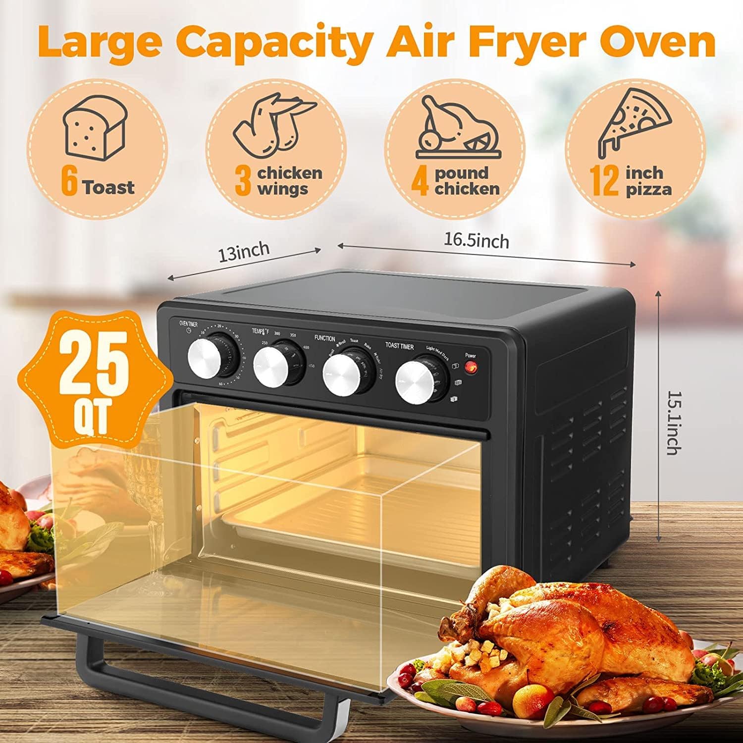 Horno Freidora de Aire Multifuncional 22 Litros Lotus LT-9846 LOTUS