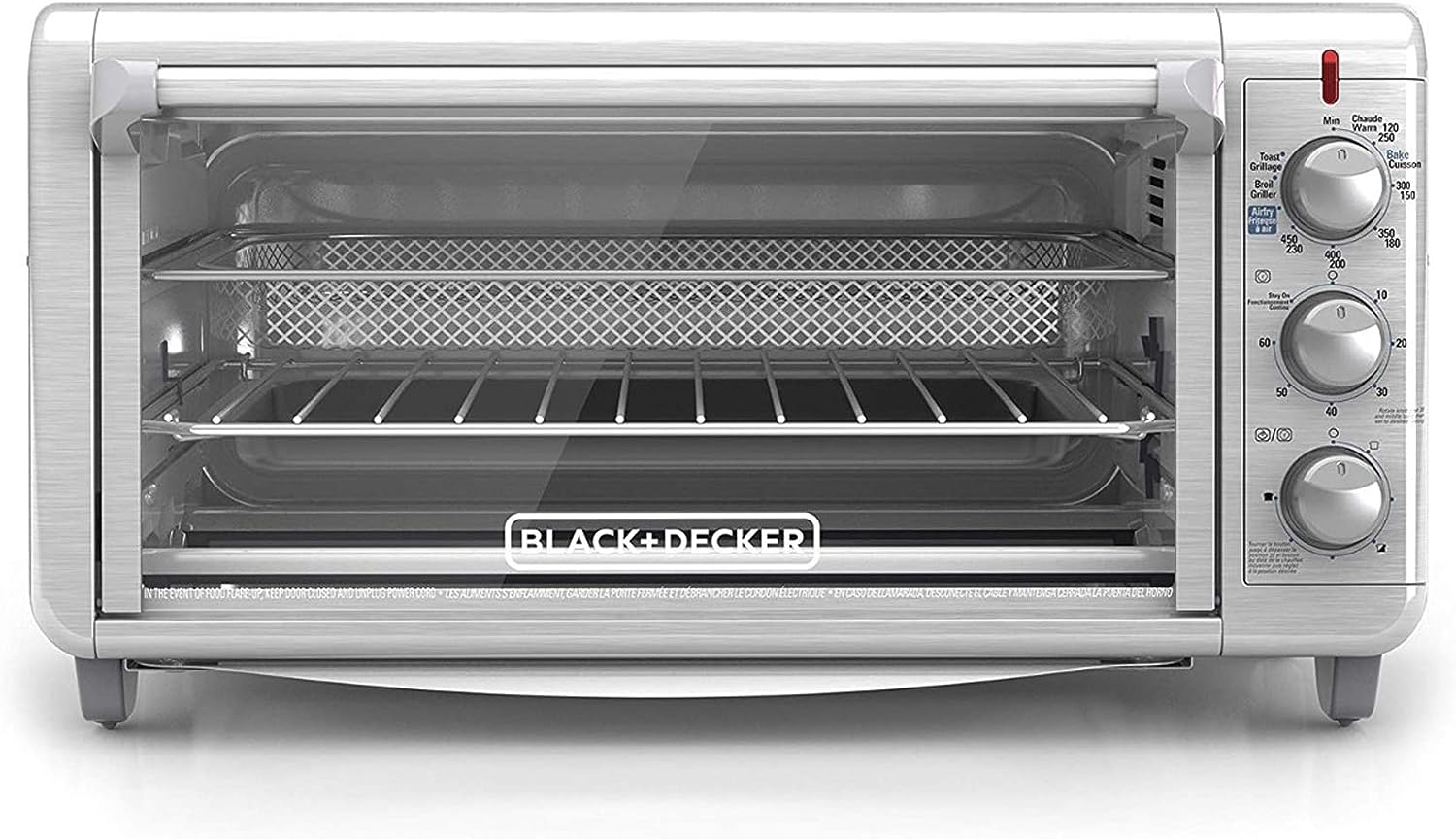 Horno con Freidora de Aire Extra Amplio Black and Decker TO3265XSSLA BLACK + DECKER