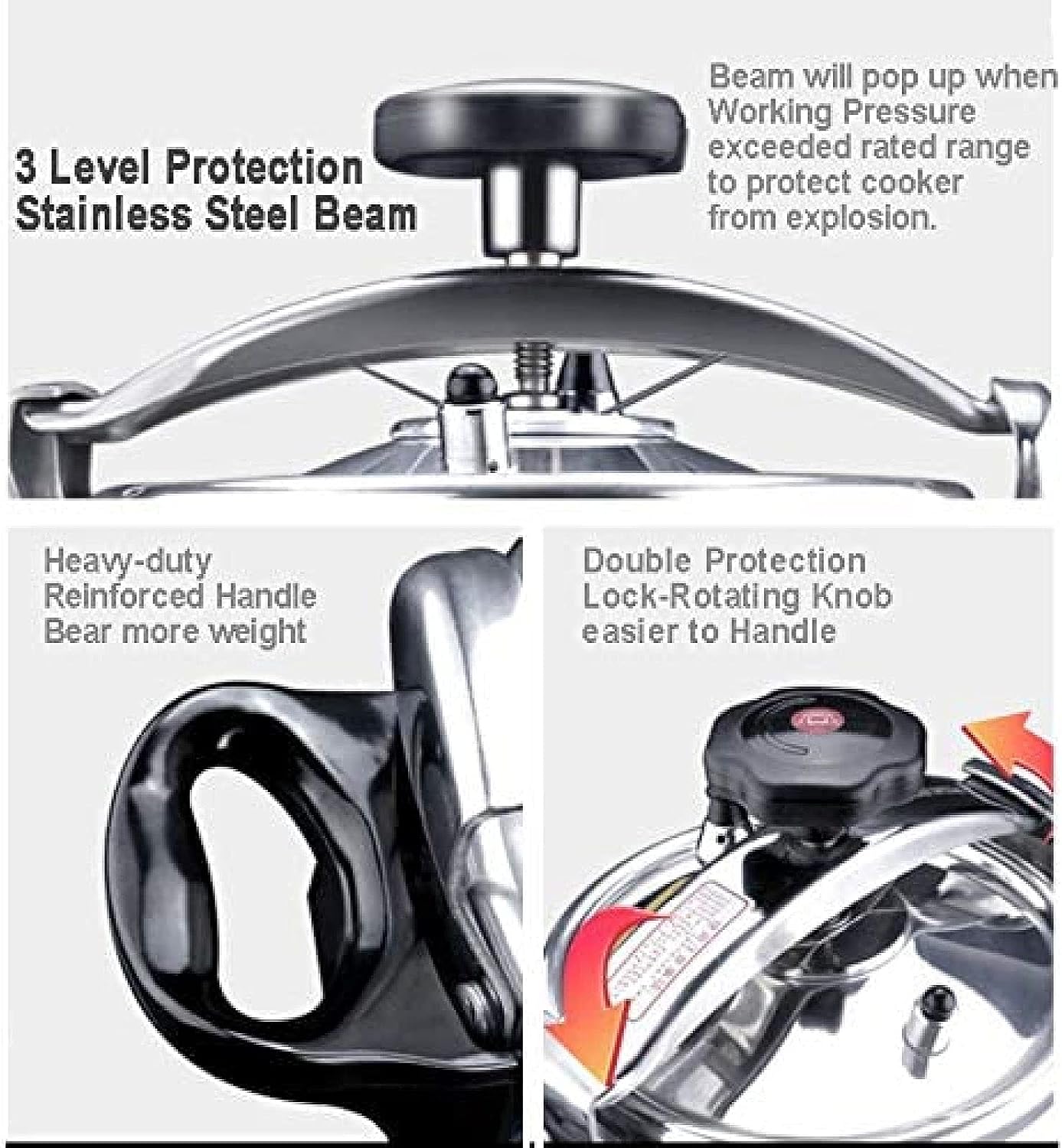 Olla de Presión de Acero Inoxidable 50 Litros para Uso Comercial JY-50L