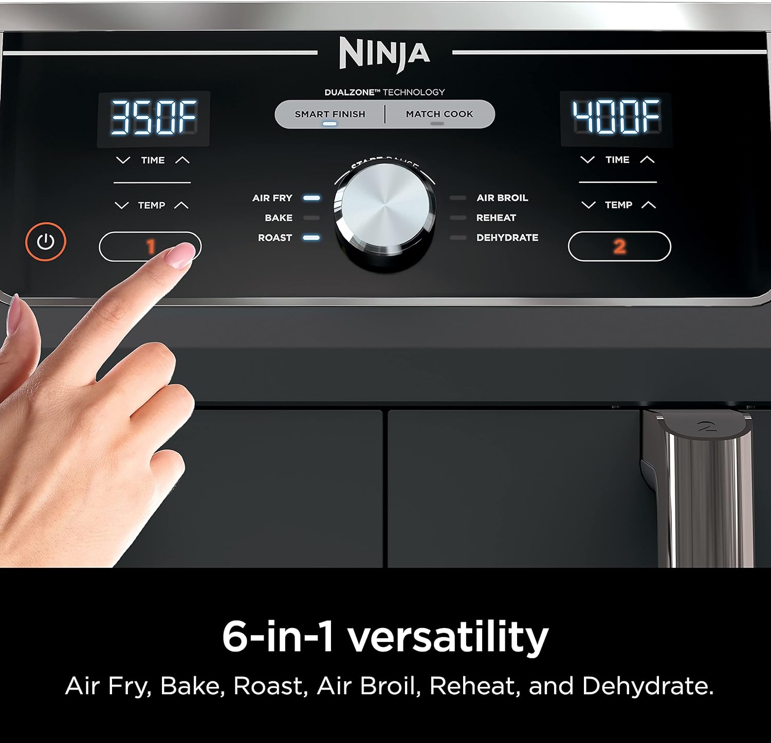 Freidora de Aire 6en1 DualZone XL 10QT Ninja DZ401 NINJA