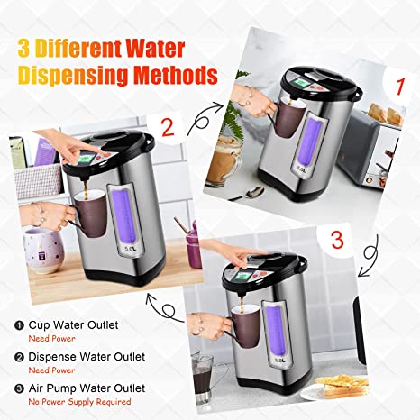Dispensador de Agua Térmico de 5.0L NSF-W500MA Selecto