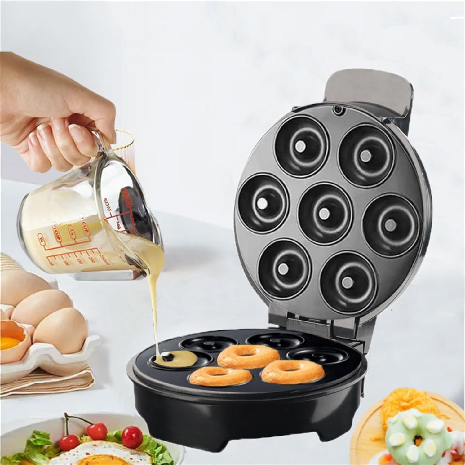 Máquina de Mini Donas Eléctrica 7 Moldes IU-D07