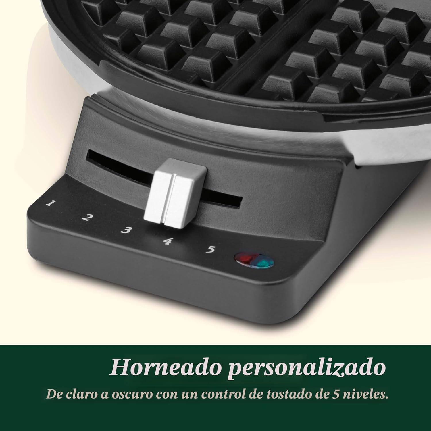 Waflera Eléctrica Redondo Cuisinart WMR-CANAS Waffle. Wafle. CUISINART