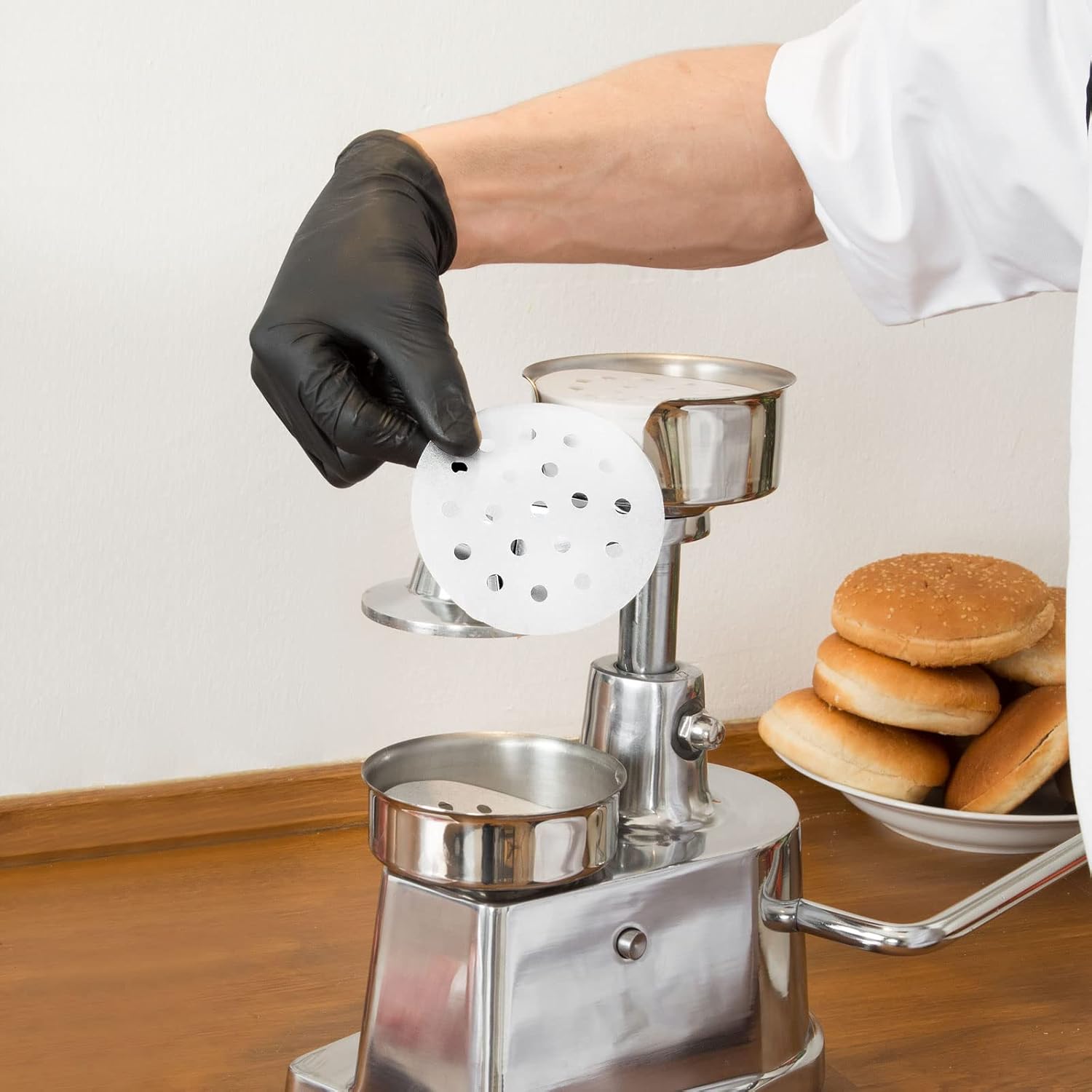 Papel Antiadherente para Prensas de Hamburguesas Paquetes de 400und 10cm a 15cm PH-100 / PH-1300 / PH-150 Filtro. Selecto