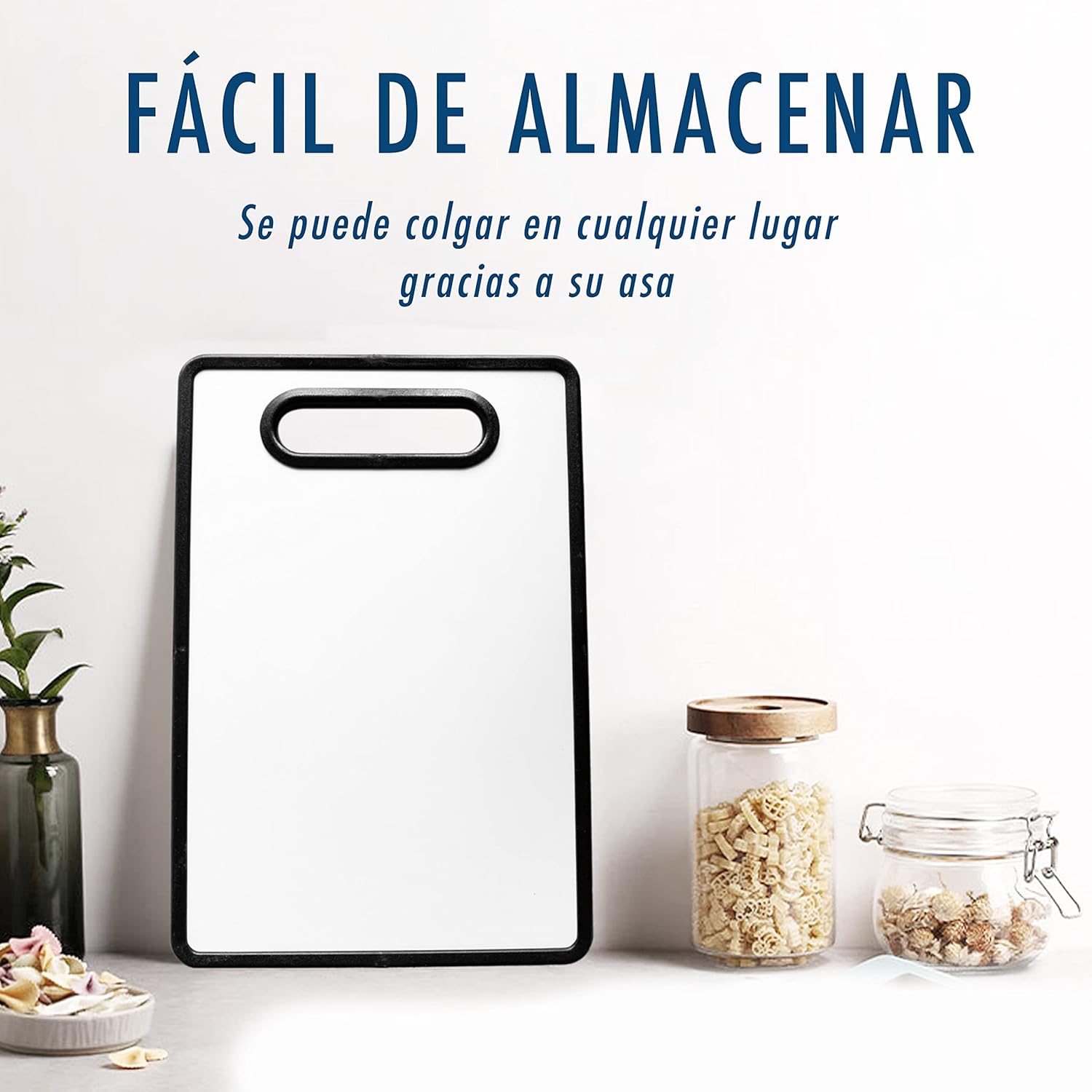 Tabla de Picar Plástico Reversible 37x23cm QE-8801 Selecto