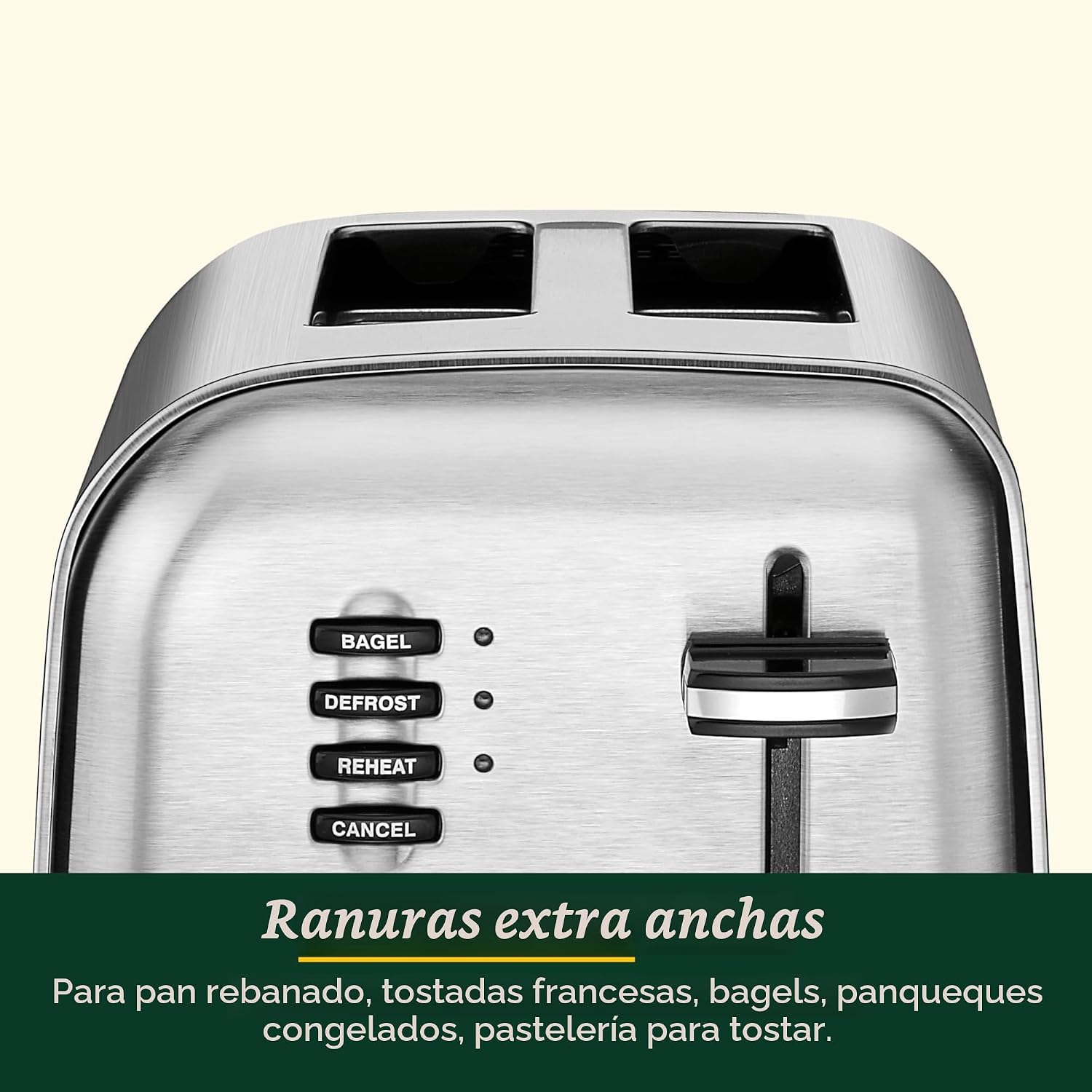 Tostadora Metálica Clásica de 2 Rebanadas Acero Inoxidable | Cuisinart CPT-160C