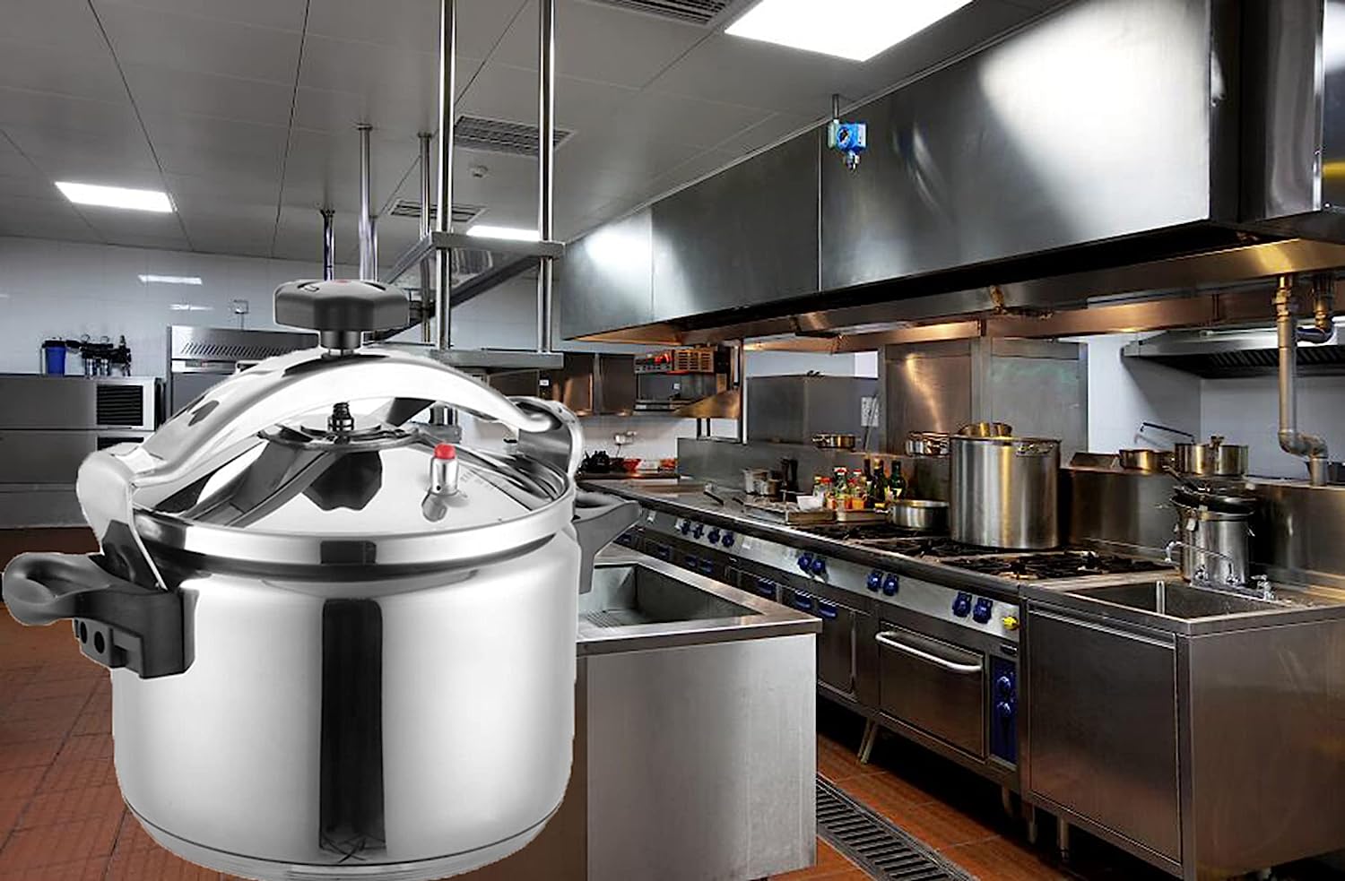 Olla de Presión de Acero Inoxidable 40 Litros para Uso Comercial JY-40L