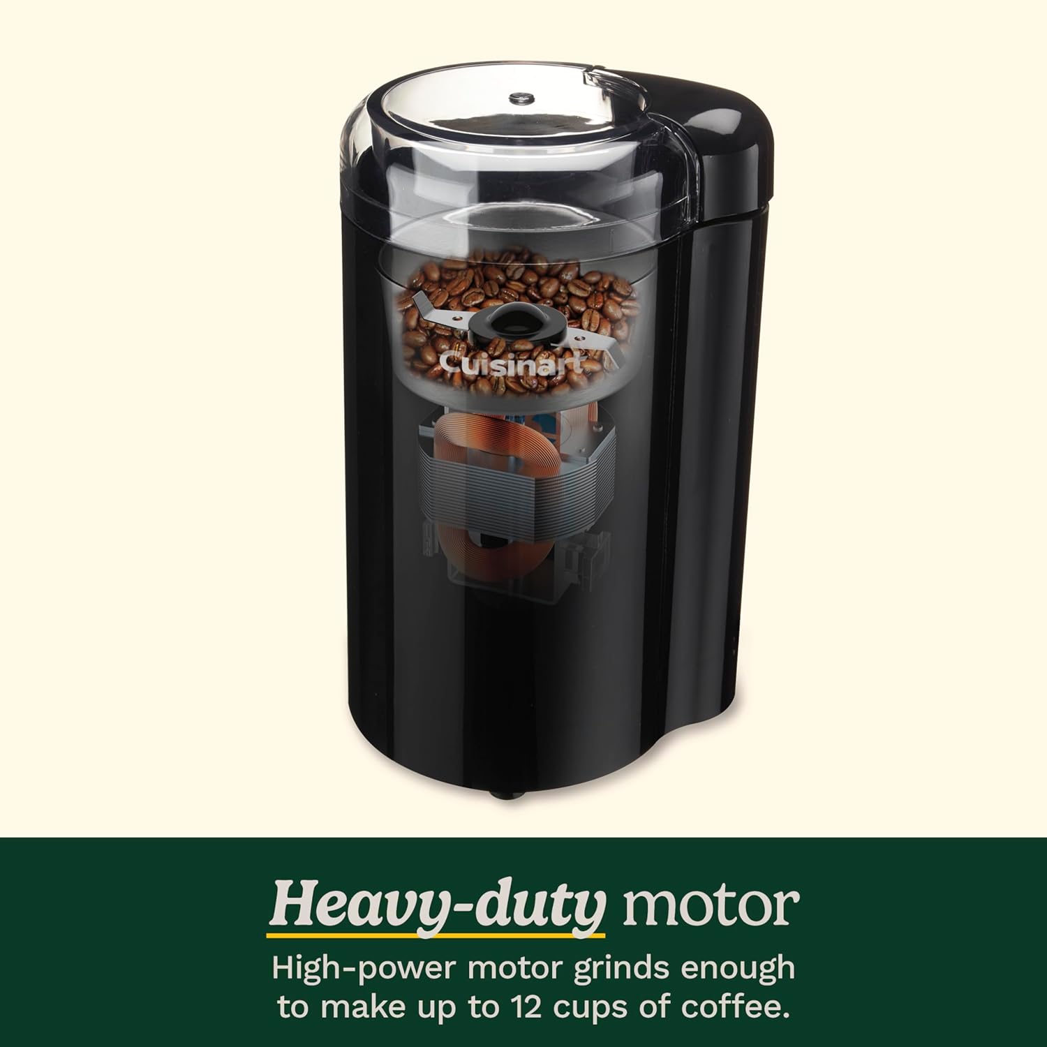 Molinillo Molino de Café en Granos 2.5oz/70g 12 Tazas Cuisinart DCG-20BKN CUISINART