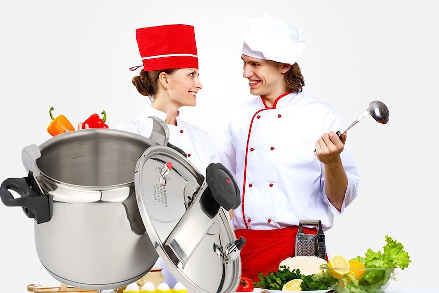 Olla de Presión de Acero Inoxidable 40 Litros para Uso Comercial JY-40L