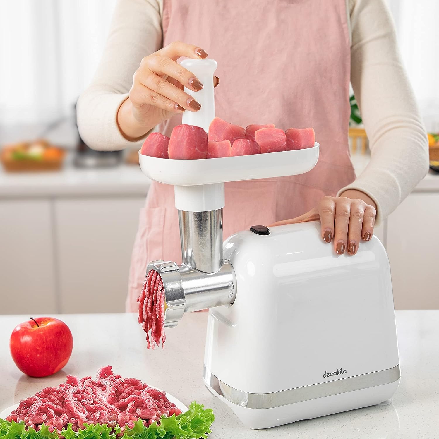 Máquina de Moler Carne Eléctrica 300W Decakila KUMG004W DECAKILA