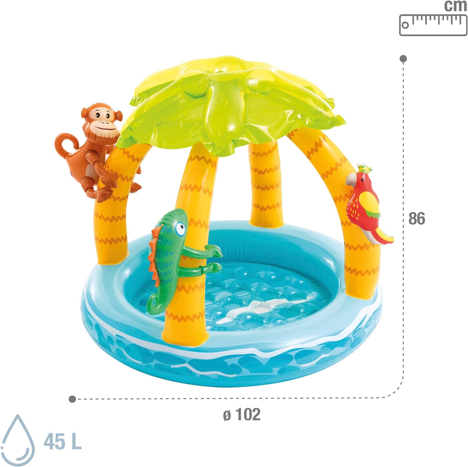 Piscina Inflable para Bebes Isla Tropical de 45 Litros Intex 58417-NP