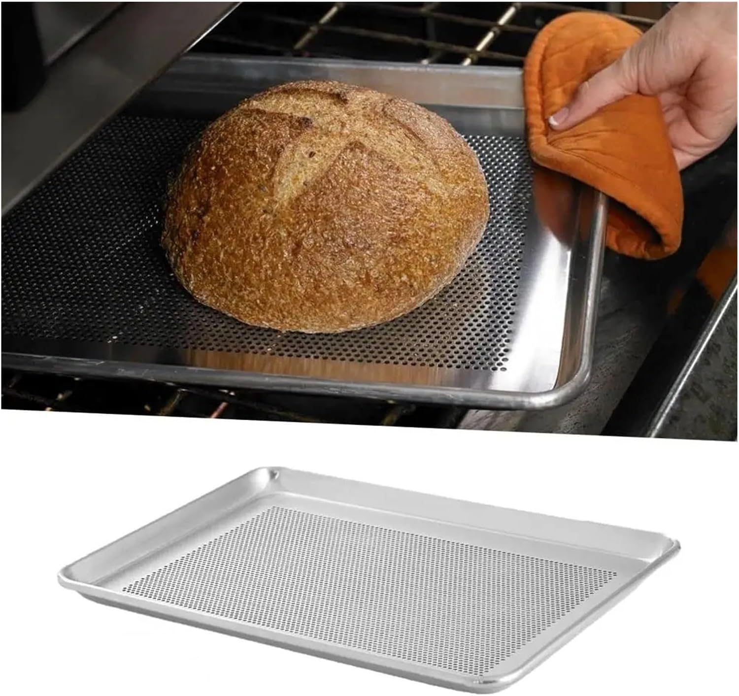 Bandeja de Aluminio Perforado 60x40x3cm 85418 Selecto