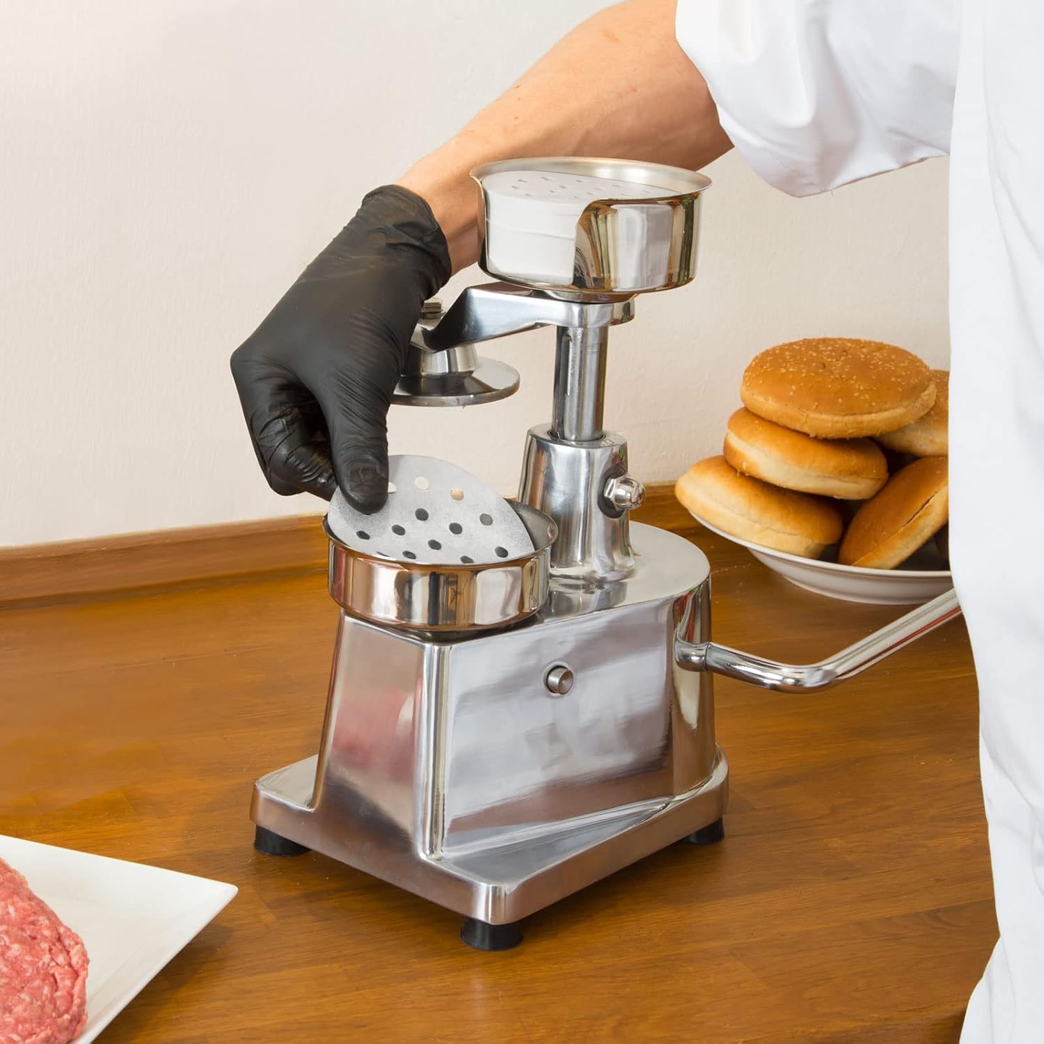 Papel Antiadherente para Prensas de Hamburguesas Paquetes de 400und 10cm a 15cm PH-100 / PH-1300 / PH-150 Filtro. Selecto