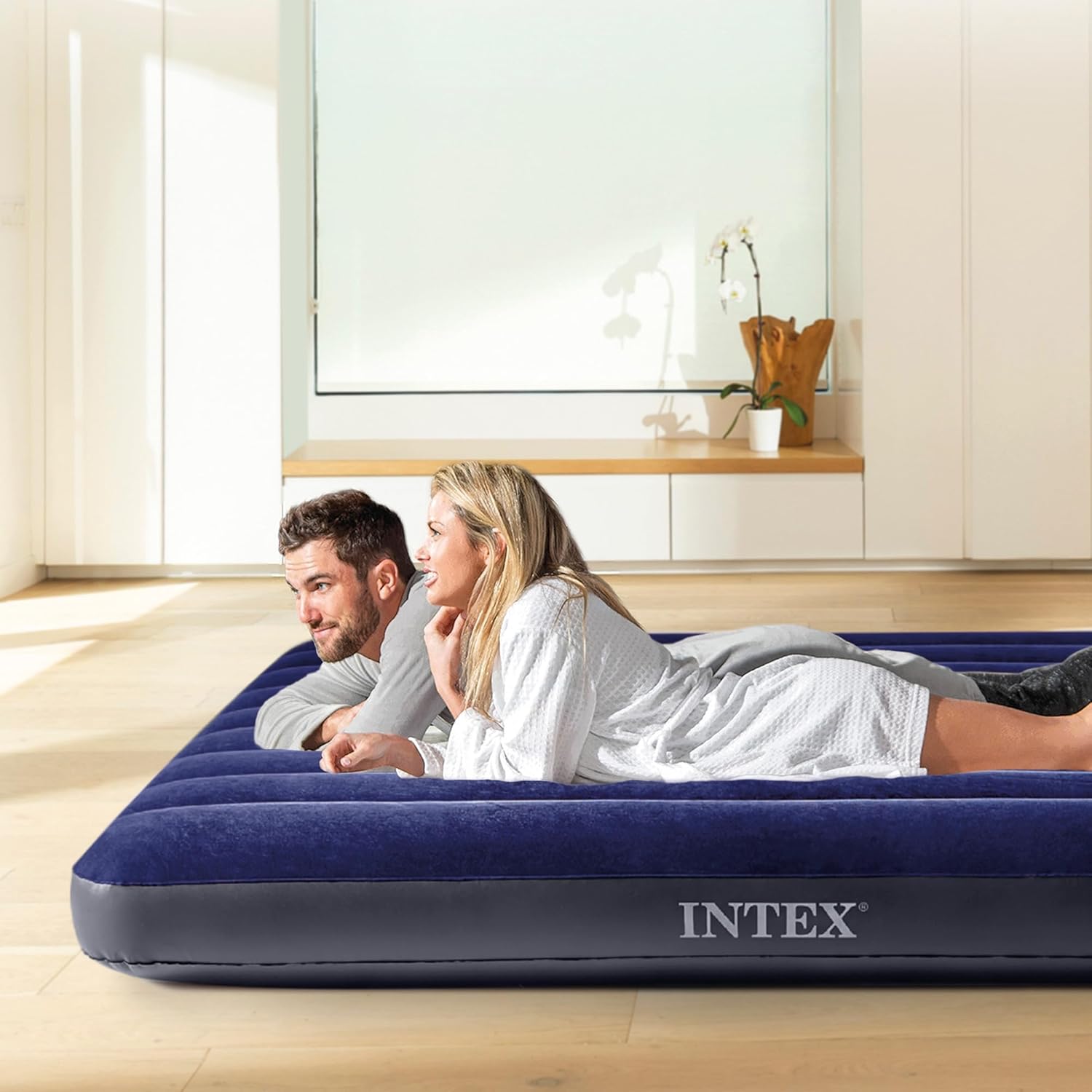 Colchón Inflable Doble Standard Classic Downy Queen Intex 64759 INTEX
