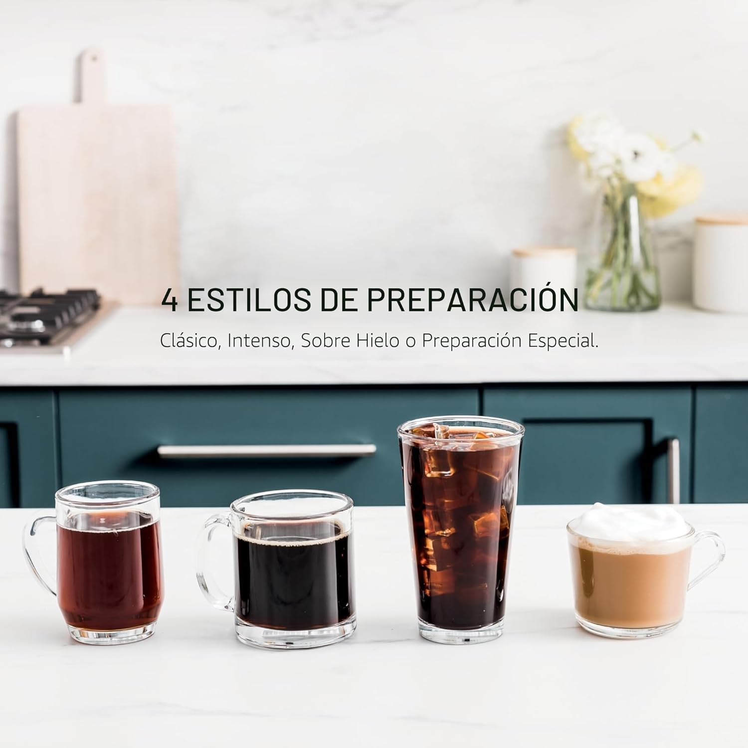 (LLEGANDO 10 DE AGOSTO) Cafetera Ninja PB051ST para Cápsulas y Café Molido con Espumador Integrado | 4 Estilos de Preparación | Color Stone | 1550W