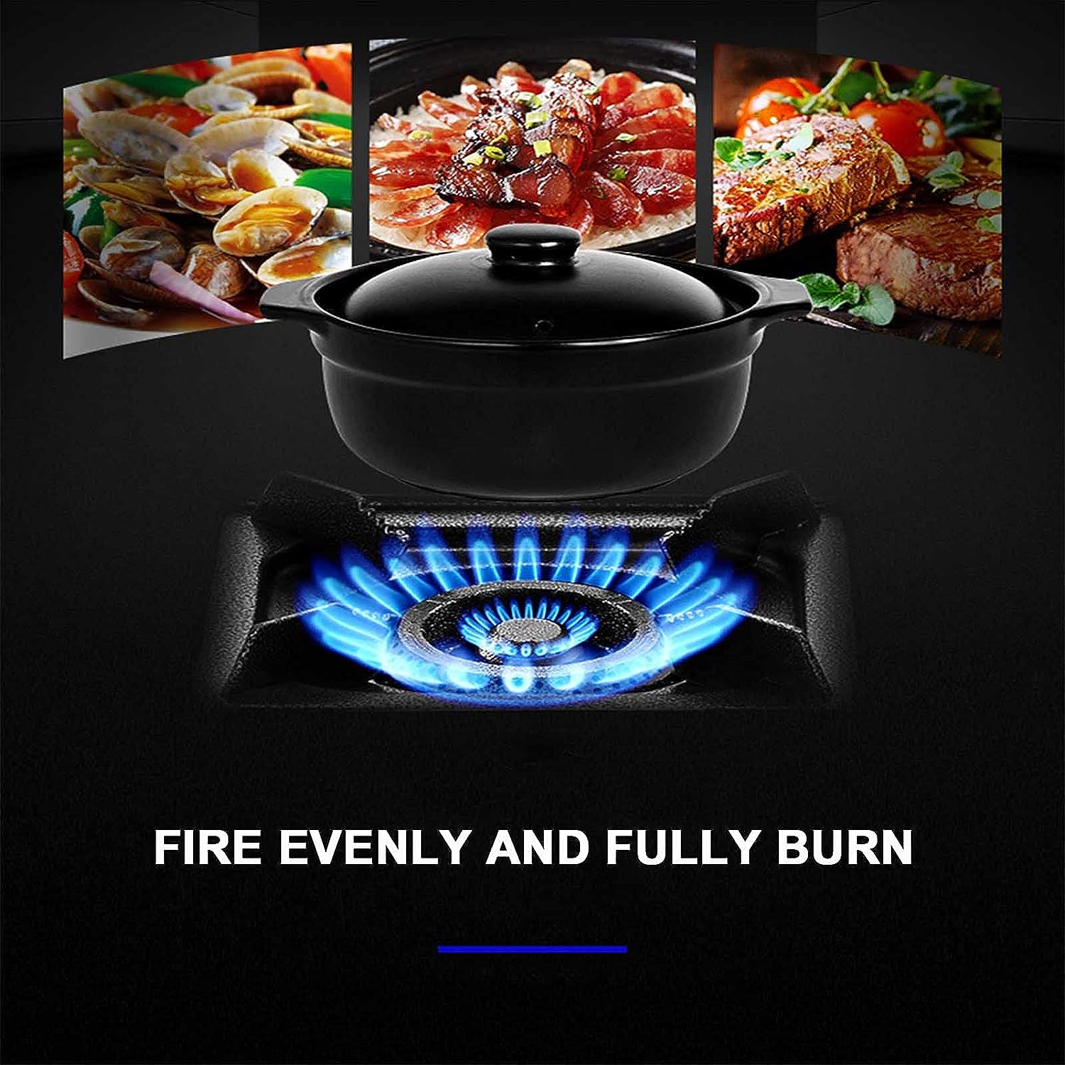 Estufa de Acero Inoxidable para Mesa de 4 Quemadores K-SS4030s