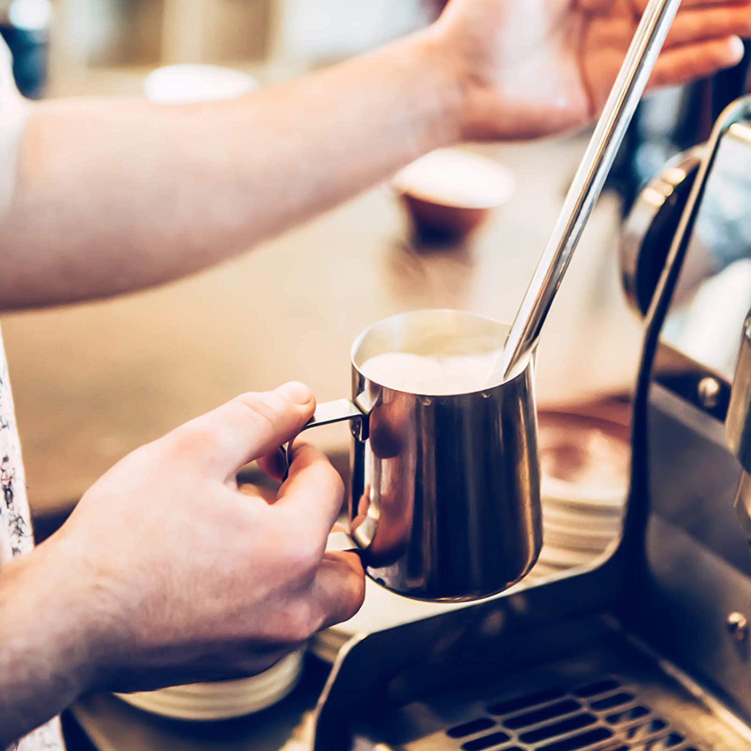 Jarra Espumadora de Leche de Acero Inoxidable desde 140ml, 350ml, 550ml & 900ml