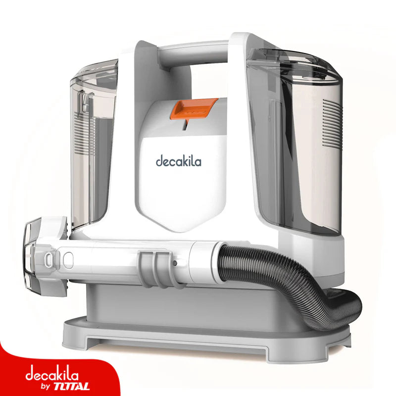 Aspiradora De Agua Limpiador De Alfombras Y Tapicería Portátil 360W 120V 60Hz 1.1L Aspiración 9Kpa. Incluye Escobilla. Quita Manchas Decakila CUVC006W DECAKILA