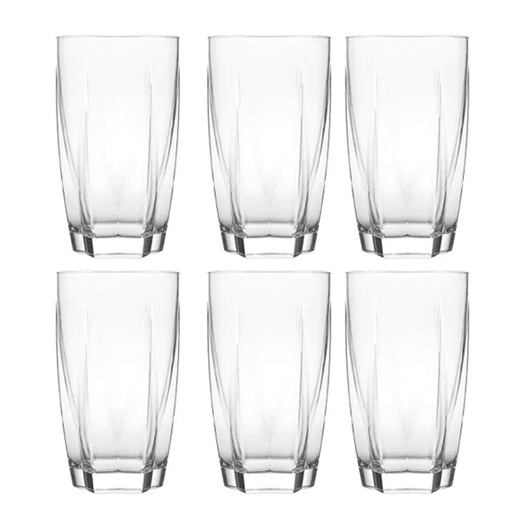 Set 6 Vasos de Vidrio 410ml/13oz Nadir 76180200796555